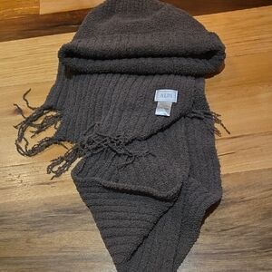 ALPS Brown Scarf And Hat